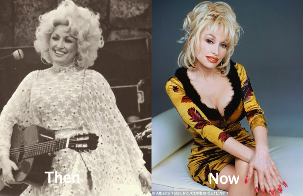 Dolly Parton Bust Size has increase over the years