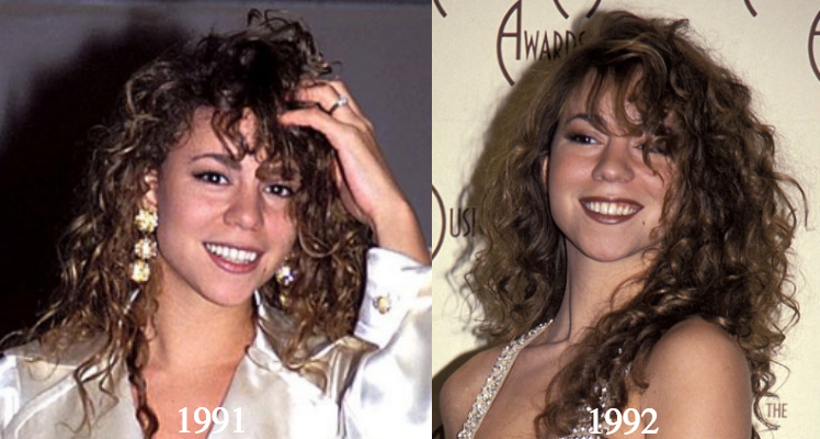 Mariah Carey Plastic Surgery 1991 1992