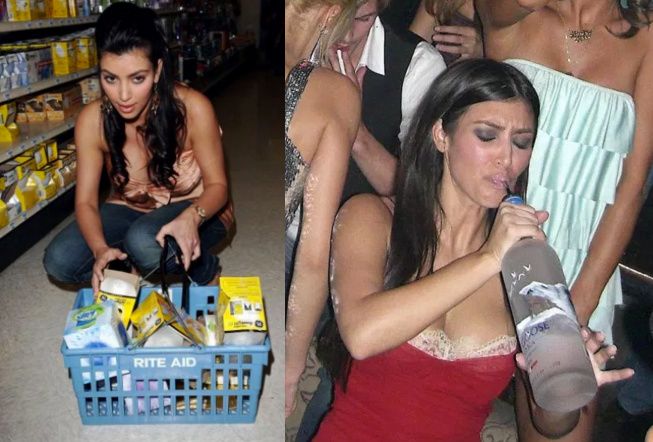 Kim Kardashian 2006 was already a party animal