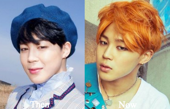 Jimin Plastic Surgery BTS Before and After Photos