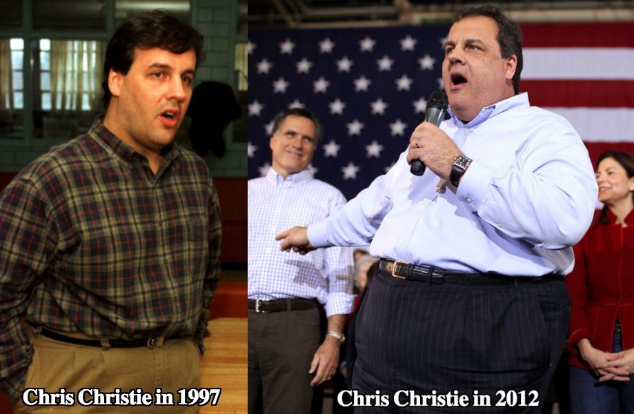 Chris Christie before and after