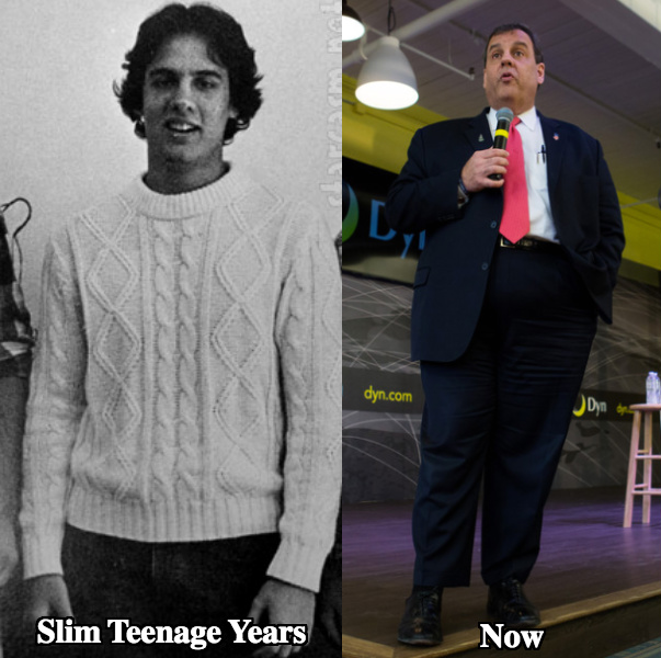 Chris Christie weight loss before and after photos