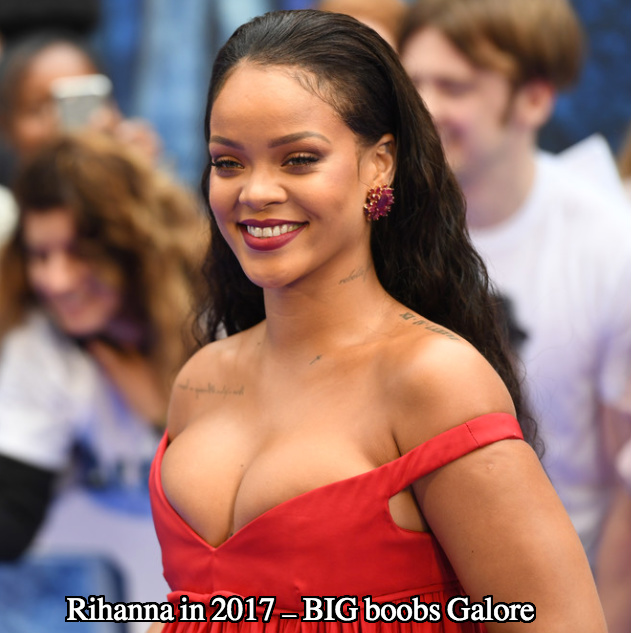 Rihanna boob job 2017. 